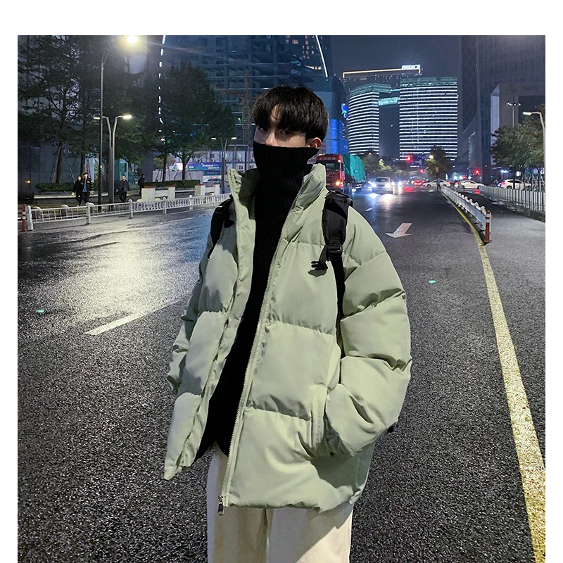 moda casaco oversize inverno jaqueta casual masculino