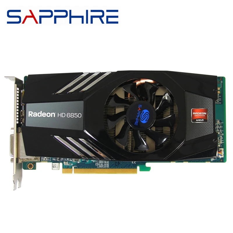 Видеокарты SAPPHIRE HD6850 1 Гб графический процессор AMD оригинал Radeon HD 6850 GDDR5 видеокарты