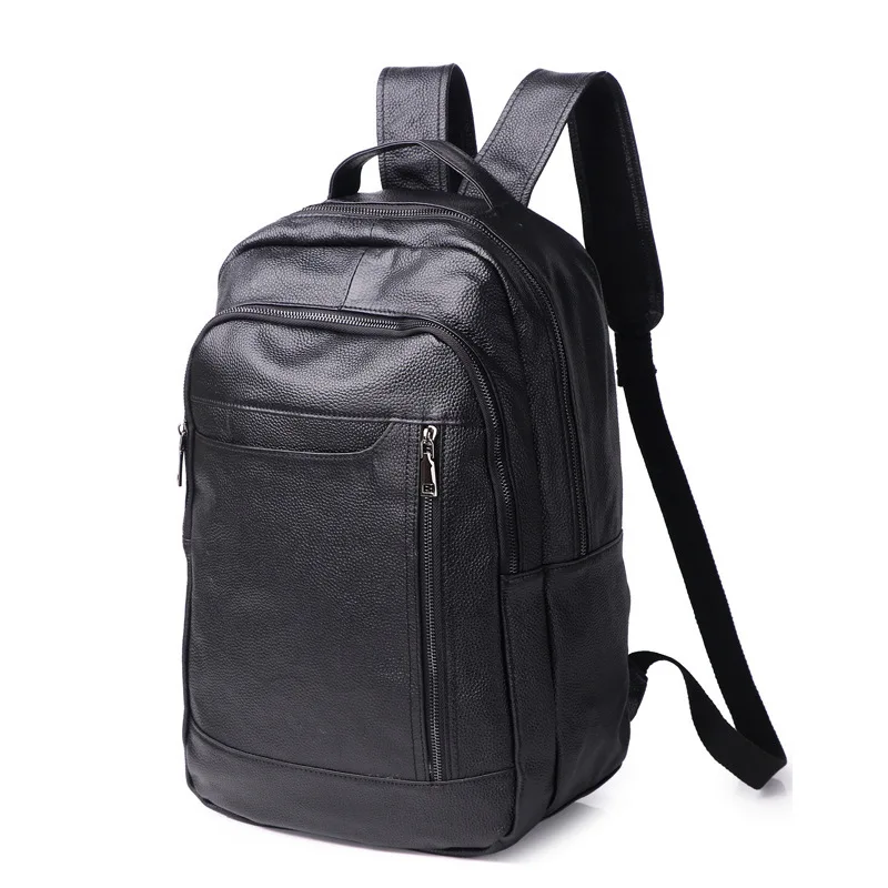 

Men's Leather Backpack Casual Simple Shoulder Bag Men's Bag