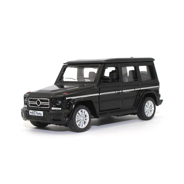 1: 64 Benz G500 модель автомобиля SUV детские игрушки металлический материал Коллекция украшения игрушки модель автомобиля - Цвет: Черный
