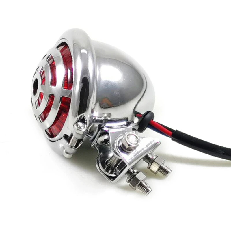 Motorcycle Turn Signals indicator Light Retro Round Alloy Taillight Rear Indicator LED Tail |