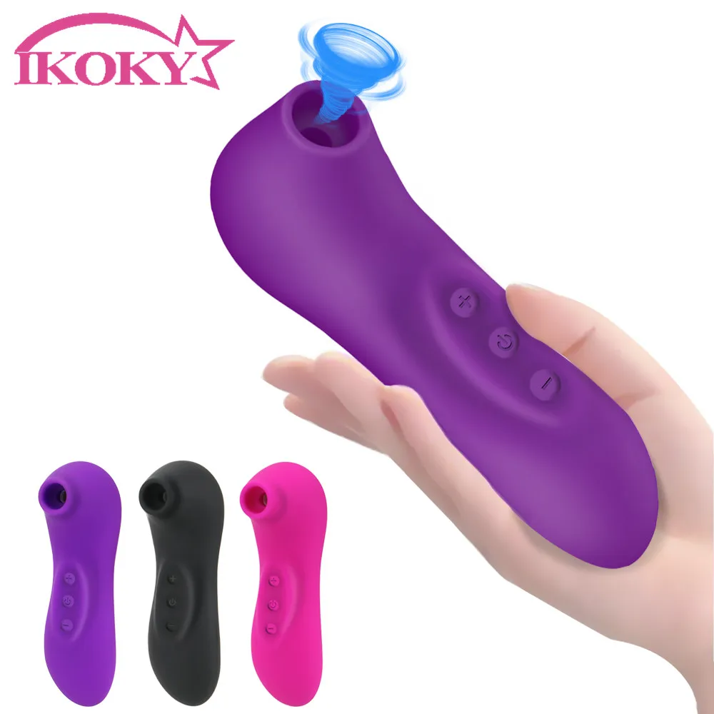 IKOKY вакуумный стимулятор на присосках вибратор для клитора женщин оральный язык