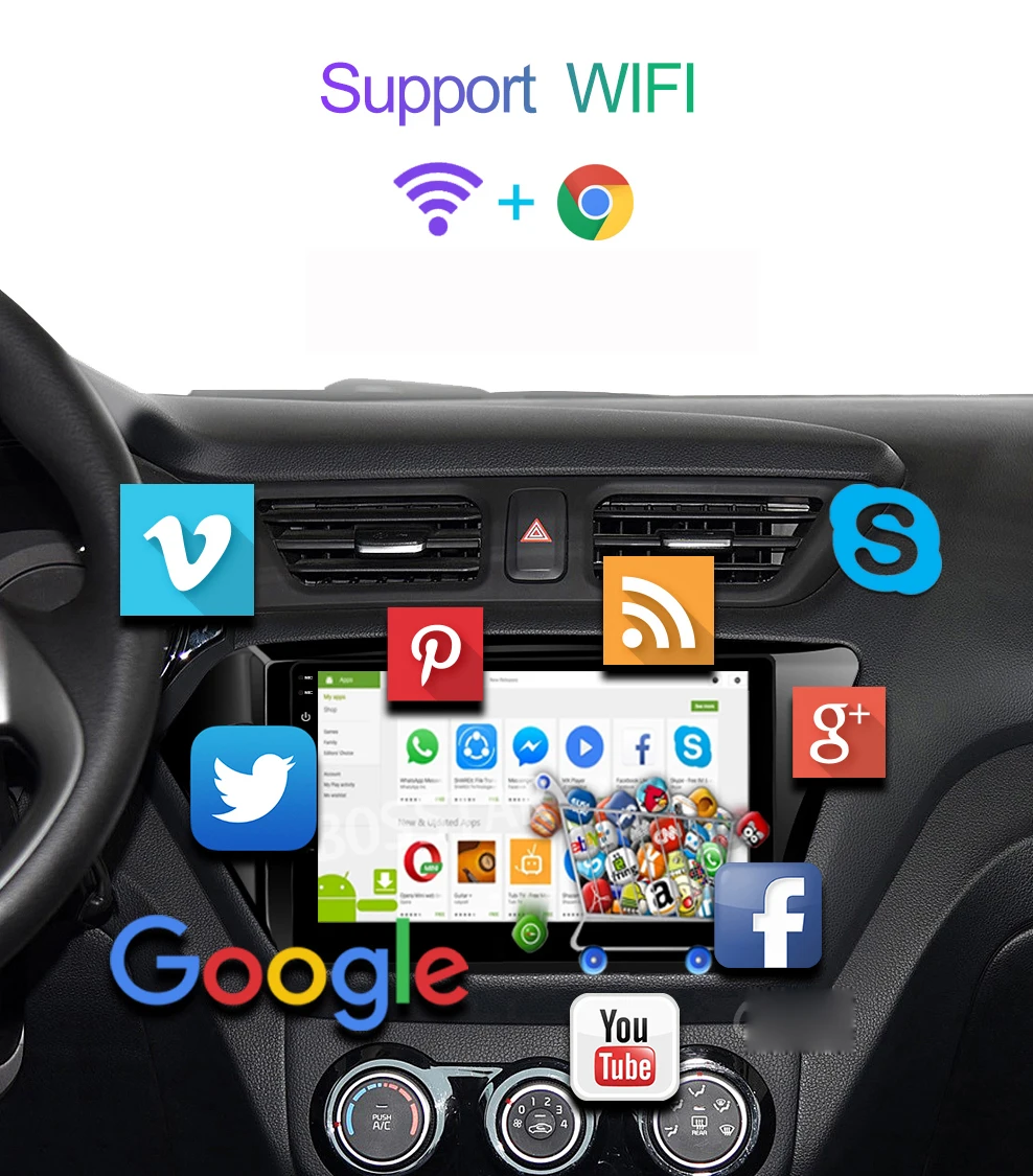 9 дюймов 2 Din Автомобильный мультимедийный плеер Android 9,1 авто радио для Skoda/Seat/Volkswagen/VW/Passat b7/POLO/GOLF 5 6 50