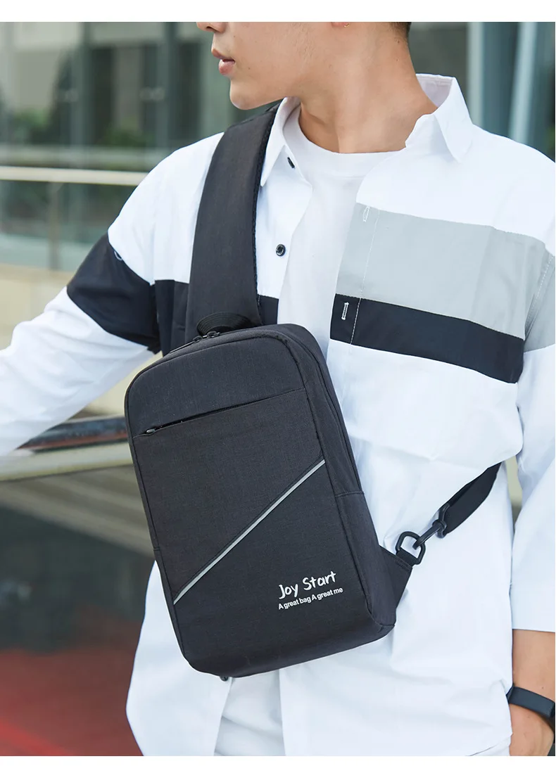 Cross Border New Style Men's Chest Pack Casual Travel Shoulder Bag Outdoor Portable Riding Over-the-shoulder Bag Southeast Asia