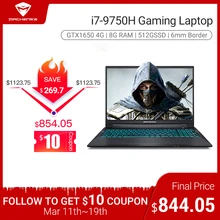 Machenike T58-VB i7 gaming laptop (Intel i7-9750H + GTX1650 4G/8GB de RAM/15.6 polegada) UM Metal shell 6 milímetros Fronteira игровой ноутбу notebook(China)
