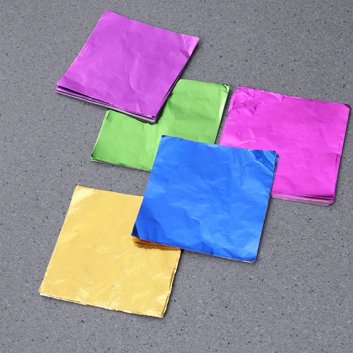 500pcs 10x10 см Еда-Класс алюминиевый Фольга Бумага упаковочная Бумага для упаковки шоколадные конфеты Бомбочки для ванны подарочная упаковка