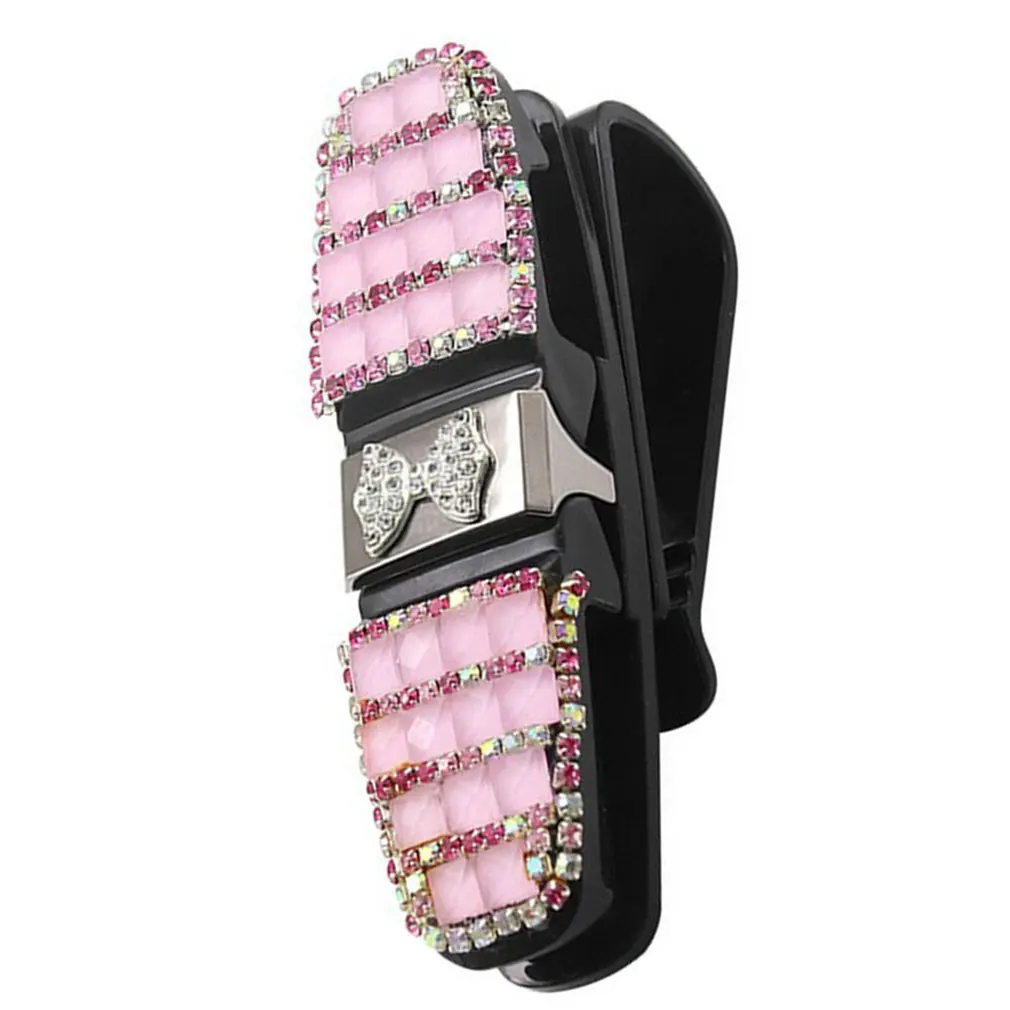 08 Автомобильный зажим для очков, универсальный автомобильный держатель для солнцезащитных очков, коробка для очков, автомобильный креативный солнцезащитный козырек, зажим для хранения карт - Цвет: 08