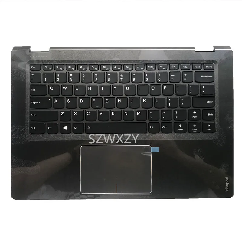 Для lenovo Flex 4-1470 Yoga 510-14ikb Упор для рук C оболочкой с сенсорной панелью с подсветкой 5CB0L46004 US клавиатура