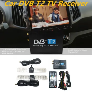 

High Speed 110km/h DVB T2 For Car DVD playe DVB-T Double Antenna DVB-T2 Car DVB T H.264 MPEG4 External USB Digital Car TV Tuner
