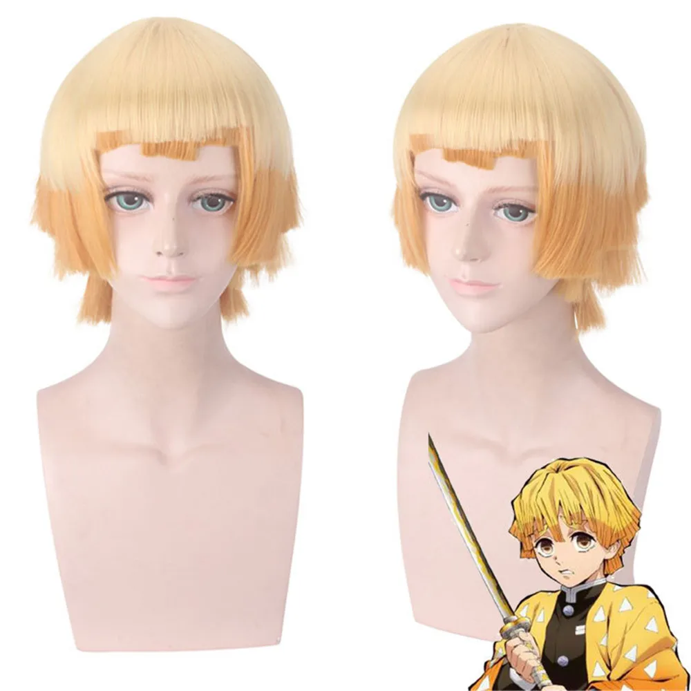 Парик для косплея из аниме рассекающий демонов 30 см | Тематическая одежда и