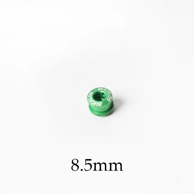 MTB Bike Chainring Screws 6.5mm Aluminum Alloy Chain Ring Bolts Single/Double or Three Plate Crank Parts Cycling Accessories 8.5mm-Green-1PCS-G