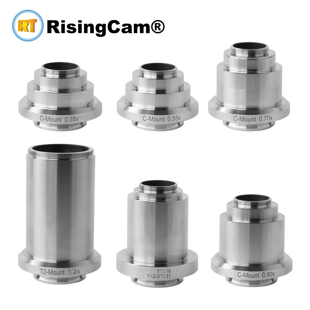 4mm Astromania T2 Female Thread to C-Mount Camera Adapter can Easily Convert T2 Mount Port or T2 Mount Microscope trinocular phototube to C-Mount Type. 