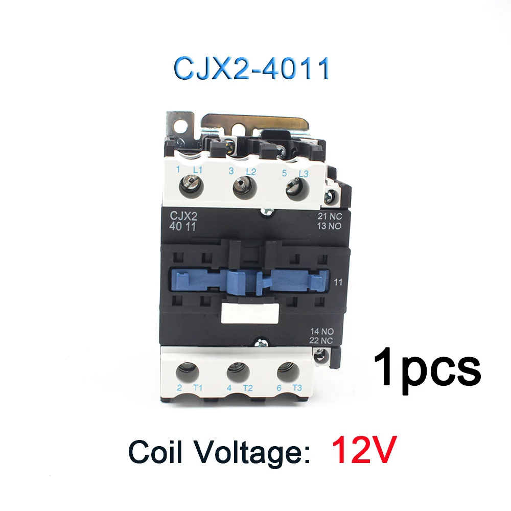 4011-12V LC1-D AC Контактор стартера мотора реле CJX2-4011 CJX2-5011 CJX2-6511 CJX2-8011 Применение с Поплавковый выключатель 3P+ 1 НЗ 24V 12V 220V - Цвет: 4011-12V