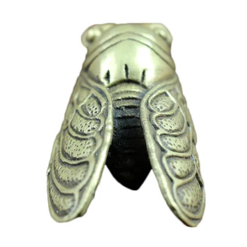 

LAOJUNLU Imitation Antique Pure Copper Jin Chan Enamel Blockbuster Brass Cicada Brass Knows The Pendant Hand Handle Small