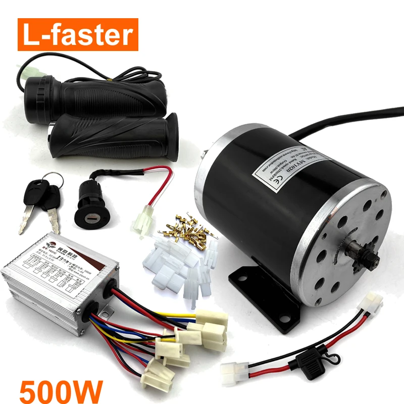 24V36V48V 500W комплект щеточного электродвигателя для электрического скутера