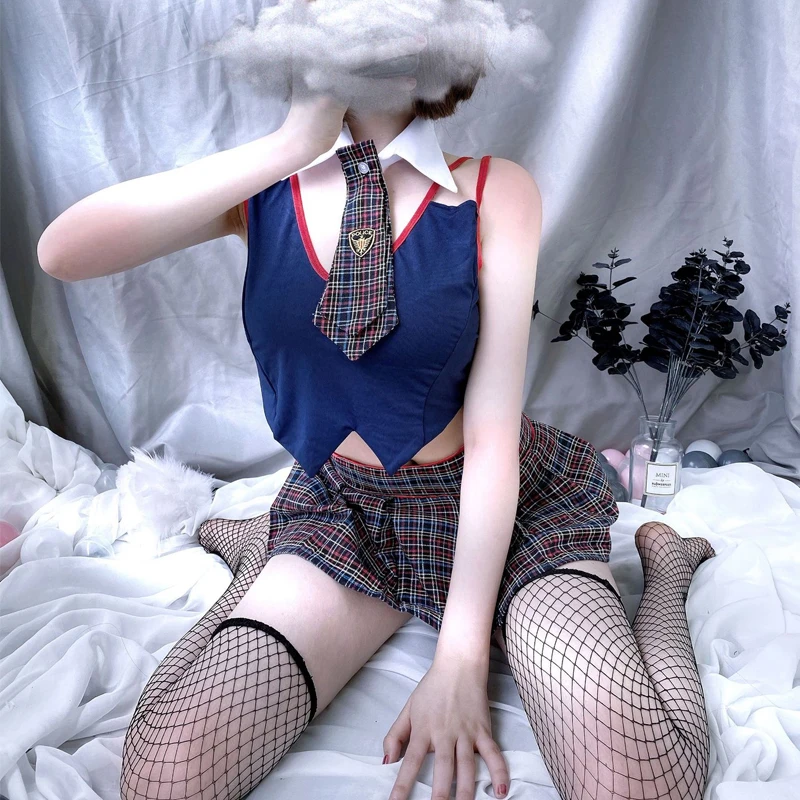 Сексуальная школьная форма JIMIKO юбка в клетку милые костюмы для косплея кавайная