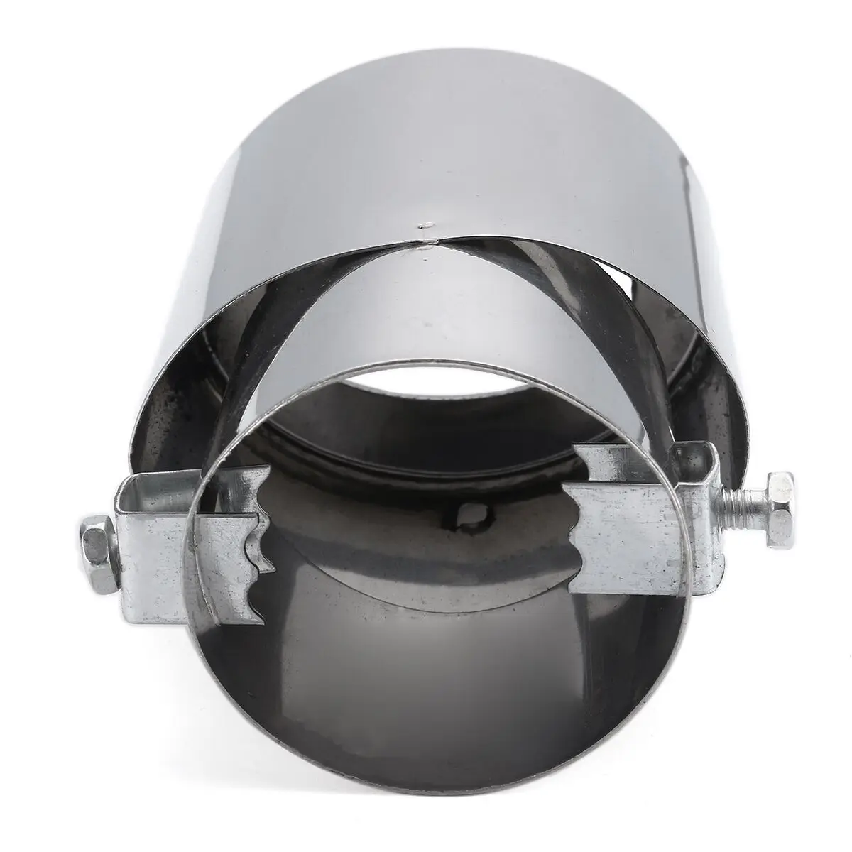 Хромированный глушитель выхлопной трубы для автомобиля 2 5 дюйма универсальный