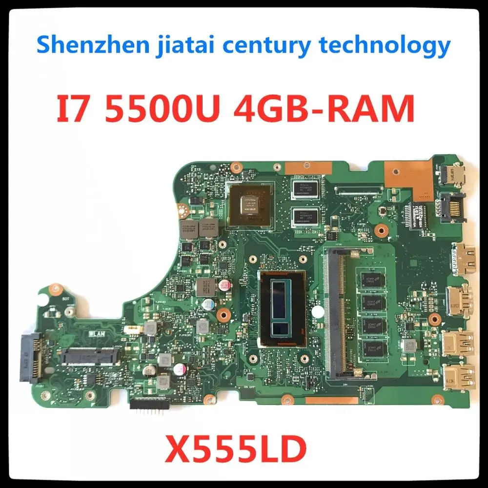 

REV 3.3,3.6 i7-5500U 4GB X555LD Motherboard for ASUS X555LD X555LDB X555LA X555LB X555L X555 Test original mianboard