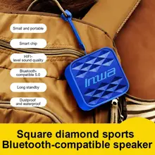 

INWA Outdoor Speaker Portable Outdoor Cycling Bike Bluetooth-compatible Speaker Stereo Sound 5W IPX7 Waterproof Wireless Speaker