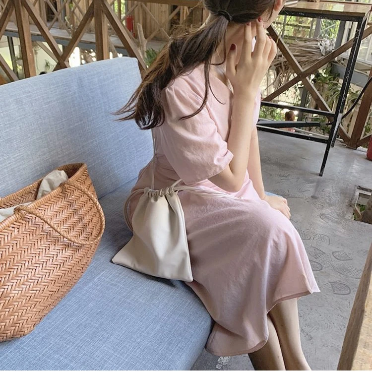 Большие размеры, новое летнее платье для девочек, Boho, вечерние, однотонные, черные, розовые, женские, винтажные платья, белые, с коротким рукавом, женские платья, Robe Vestido