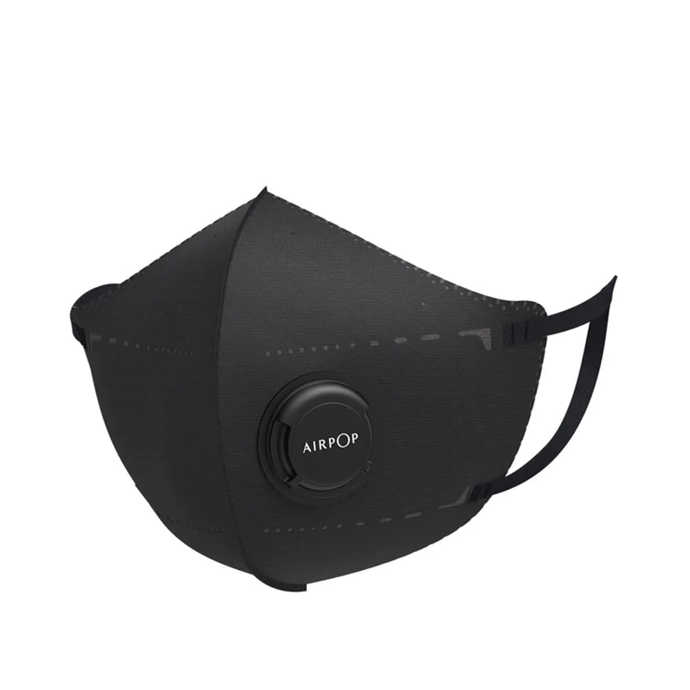 Black Xiomi Mijia Airpop Портативный одежда PM2.5 Анти-Туман Маска 2 шт./пакет Регулируемый ушным вкладышем, удобные для Xiaomi Smart Home - Цвет: Black