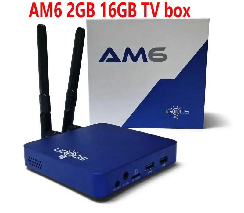 Топ UGOOS AM6 PRO 2/4GB DDR4 16/32 ГБ Amlogic S922X Смарт Android 9,0 ТВ коробка 5G WiFi 1000M LAN Bluetooth 5,0 4K HD медиа-плеер - Цвет: 2GB 16GB