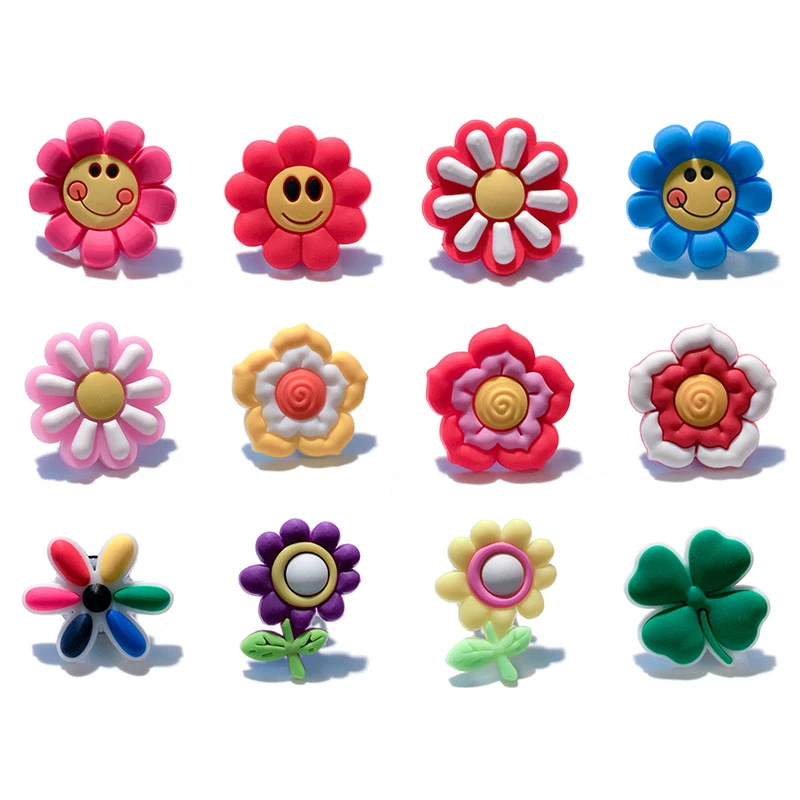 croc charms sunflower