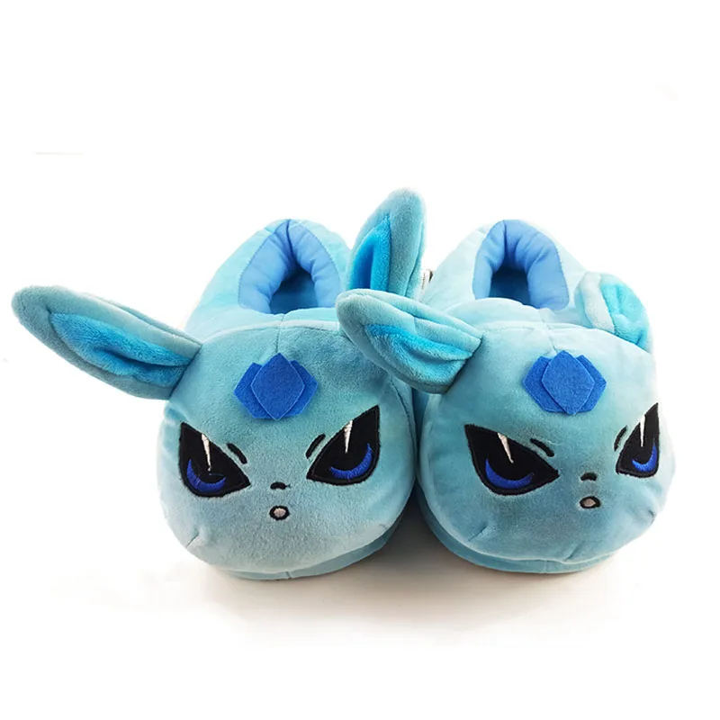 28 см; серия аниме; Плюшевые тапочки; Bulbasaur Charmander; зимняя теплая Домашняя обувь для взрослых - Цвет: Vaporeon
