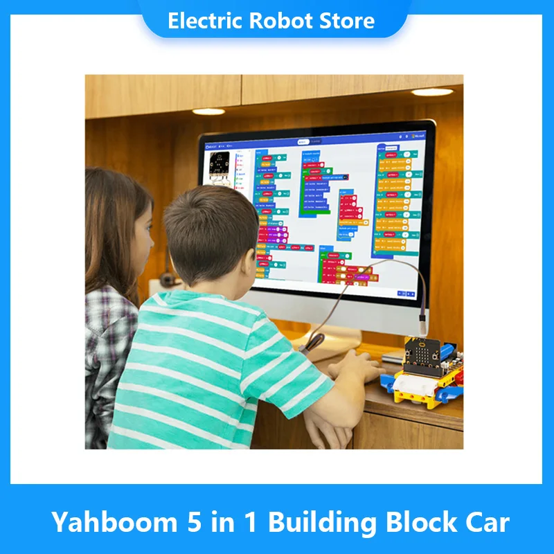 Yahboom 5 in 1 Building Block Running: BBC Micro  APP   ִ Ʈ κ ī ŰƮ: bit V2