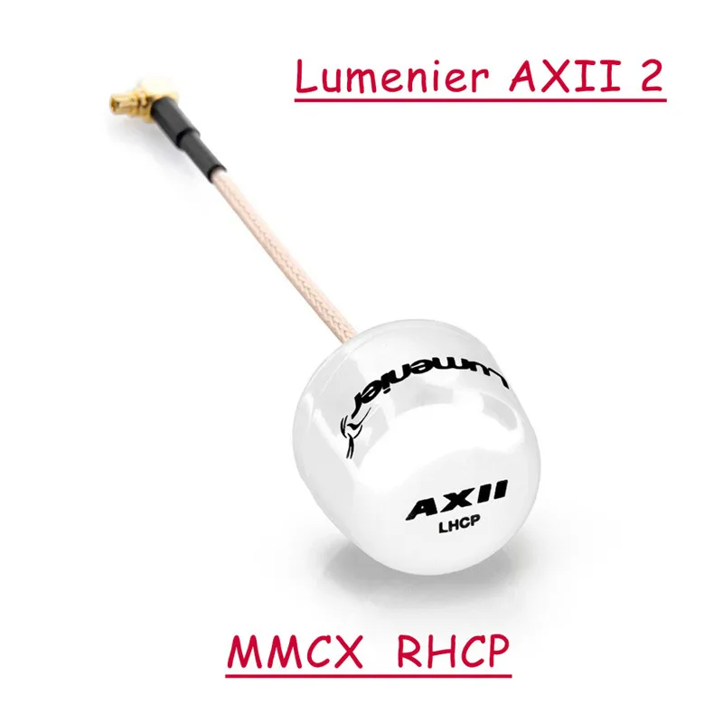 Lumenier AXII 2 5,8 GHz 2.2dBi усиление FPV Антенна MMCX/Прямая MMCX/U. FL/угловая стебби/дальняя антенна SMA RC Drone Accs - Цвет: LHCP MMCX