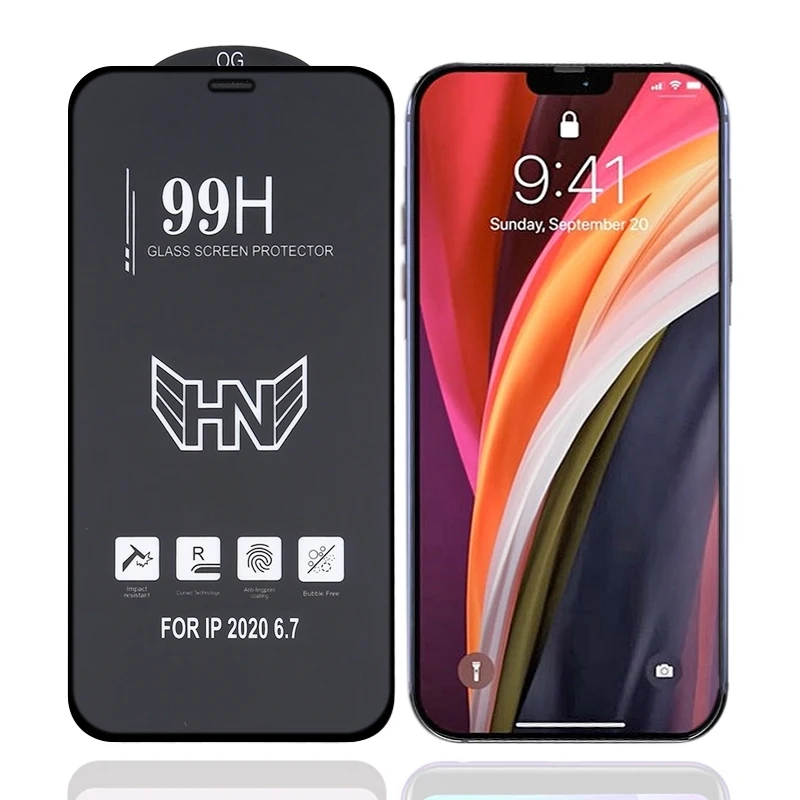 Для iPhone 12/12 Pro/12 мин/iPhone 12 Pro Max защита для экрана высокая алюминиевая большая дуга