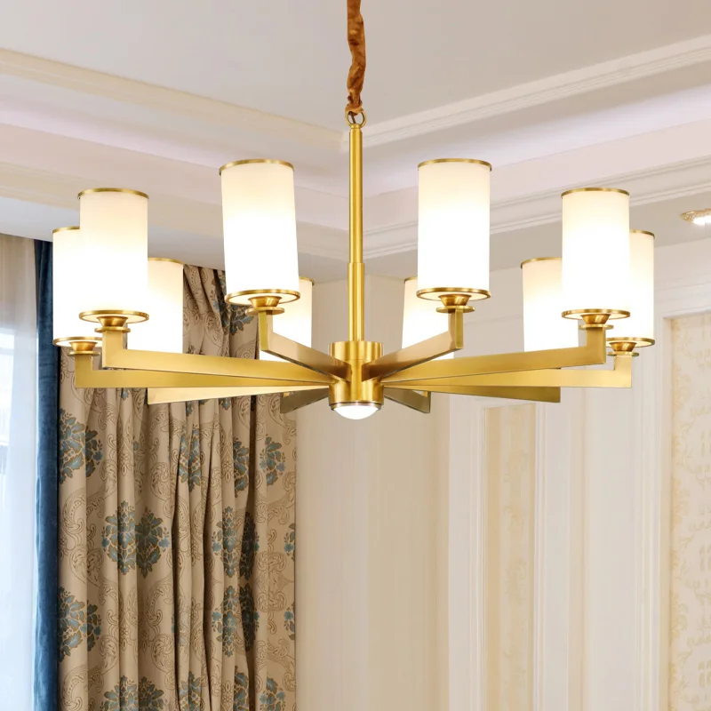Modern Luxury Grass Gold LED Black Copper Nodic Chandeliers For Living Dining Room Lamp Hanging Indoor Lights Fixture