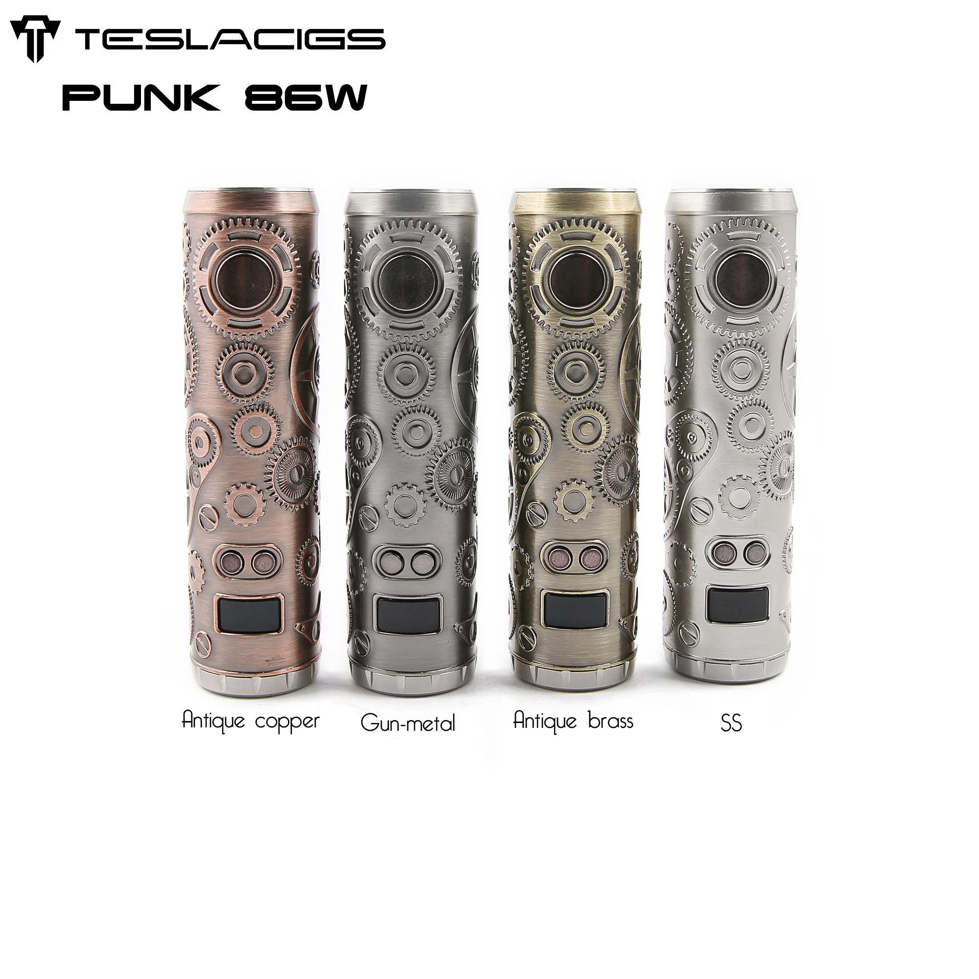 Teslacigs-vaporizador estilo Punk, actualización, 86w, Mech, cigarrillo electrónico
