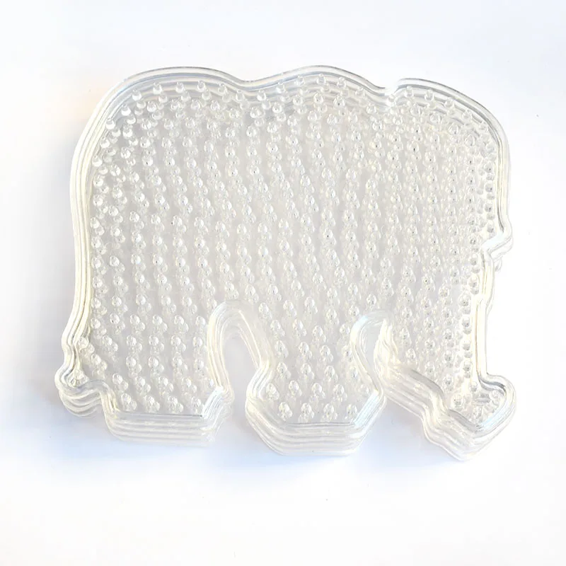 5 шт./лот бусины Хама Pegboard мм пластиковые трафареты Jigsaw Fuse Beads Diy прозрачные 3D