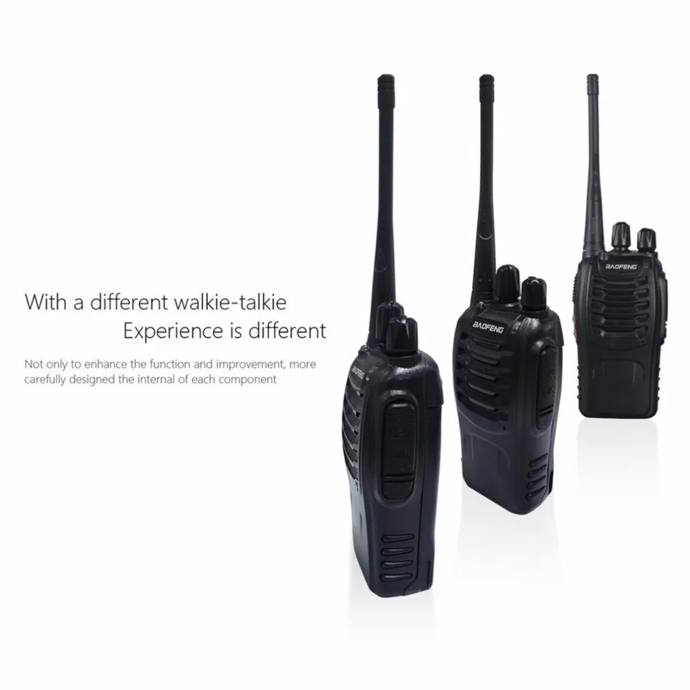 Baofeng BF-888S 2 шт. VHF/UHF портативный fm-приемопередатчик перезаряжаемая рация Two Senses 5 Вт 2-полосная рация EUplu