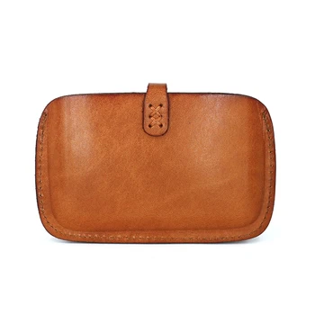 

Genuine Leather Vegetable Tanning Full-grain Leather Card Case Women's Genuine Leather Retro Driving License Small Card Holder