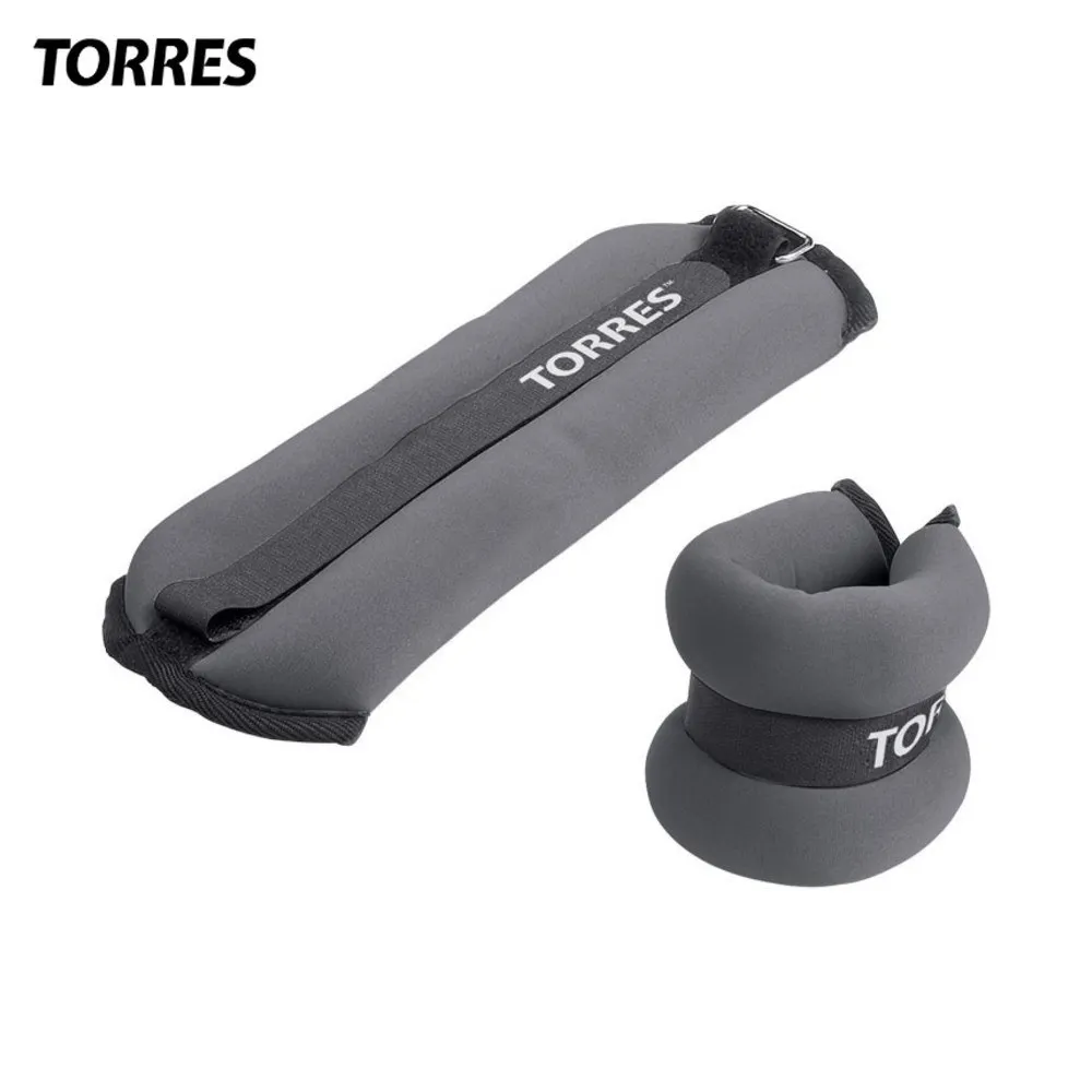 Утяжелители TORRES PL11018(2 шт × 0.5 кг) серый