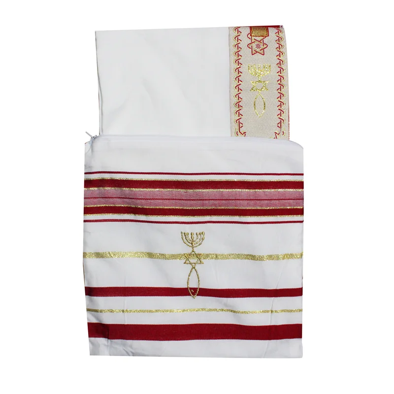 Bordeaux Tallit иудейский мессианский символ молитвенный шарф