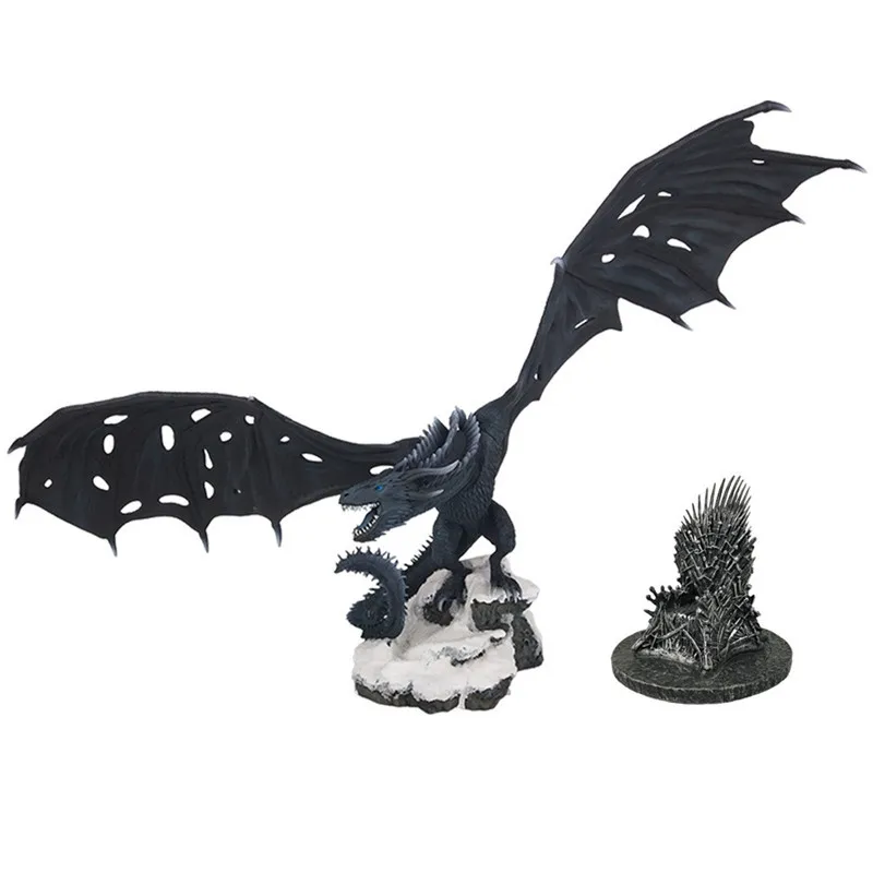 [] Игра престолов ледяной дракон Viserion Огненный Дракон дрогон Фигурка Статуя Коллекция Модель игрушка подарок с оригинальной коробкой