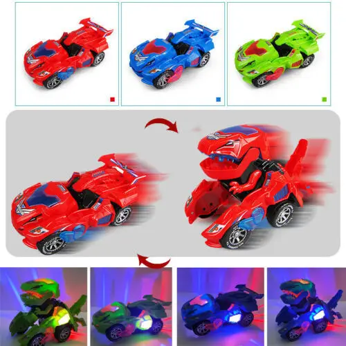 transformer dinosaur led car