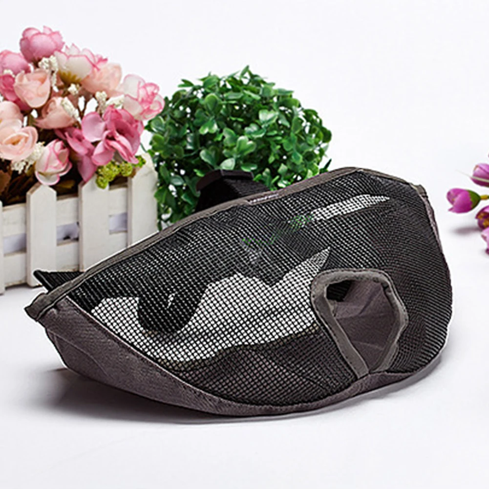 Grey Регулируемая дышащая короткая маска рыло Анти лай собачья мордочка прочная защита товары для домашних животных Удобная надежная Анти Укус сетка - Цвет: Grey