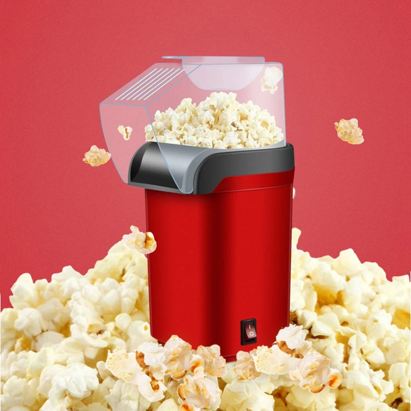 

1200W 220V Mini Household Healthy Hot Air Oil-Free Popcorn Maker Machine Corn Popper for Home Kitchen