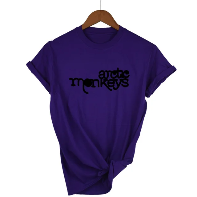 Женская футболка Arctic Monkeys, лето, топы с коротким рукавом и круглым вырезом, женская футболка в стиле панк-рок с буквенным принтом, футболка