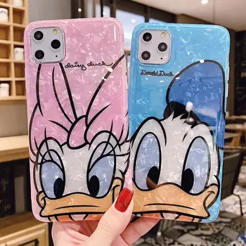 

New Silicone iphone Case for iPhone11pro XS MAX XR 6s 7 8 Plus funda Donald Duck diamond apple iphone11pro Max case