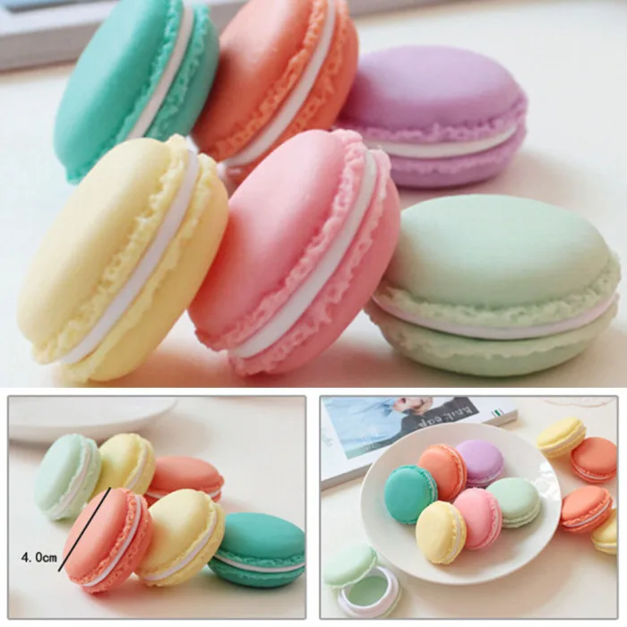 Macaron чехол Mini Macaron Box 6 шт. хранение таблеток ювелирных изделий Коробка органайзер контейнер для наушников TK-ing