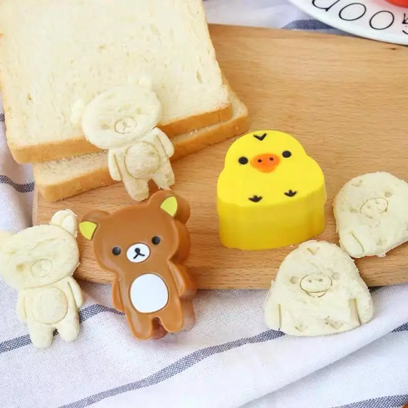 Прекрасный мультфильм медведь курица форма DIY рисовый шар суши плесень Торт Печенье кухня Инструмент Onigiri гаджеты приготовления плесень аксессуар