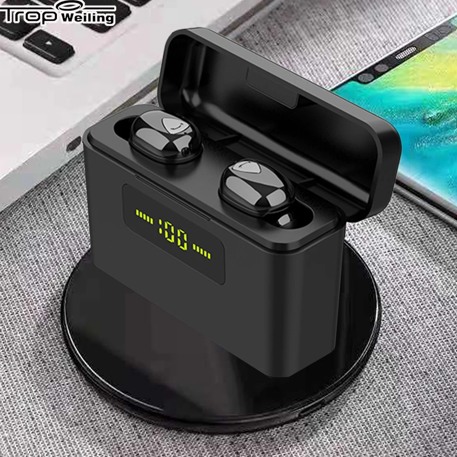 Tws Hifi наушники беспроводные Bluetooth 5 0 Спортивная гарнитура Мини с микрофоном