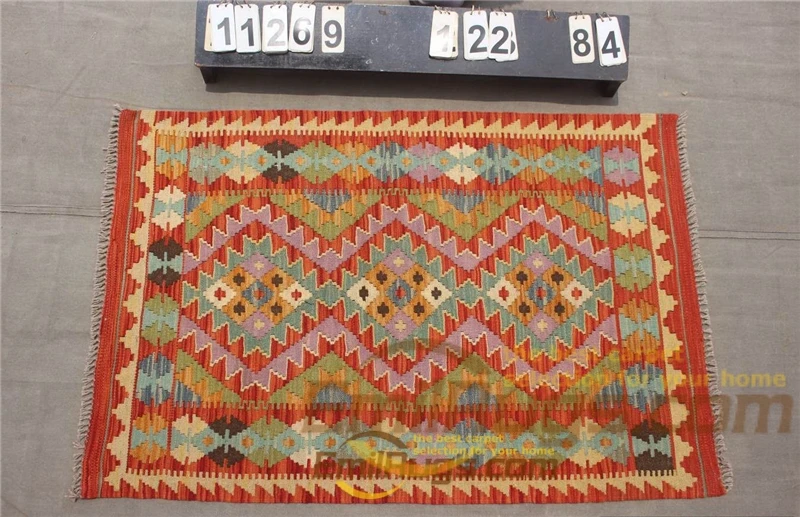 11269 kilim carpet wool Wool Woven Big For Living Room Geometric Bohemian Wool Knitting - Цвет: 11269