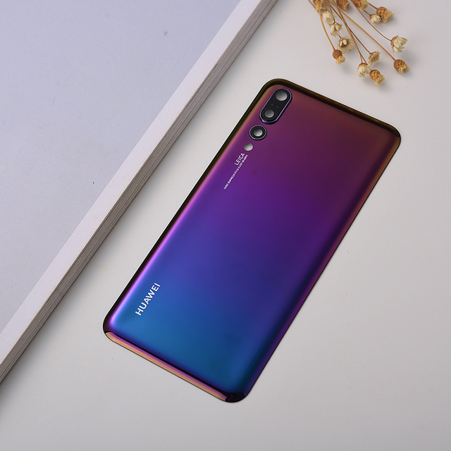 Original Huawei P20 Pro Back Glass Battery Cover With Camera Lens Sticker For Huawei P20 Back Cover Rear Door Housing Case