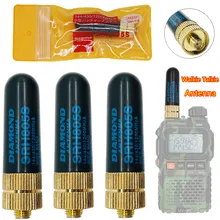 Walkie talkie Radio bidirectionnelle à Gain élevé, 3 pièces, Antenne double bande 10W SRH805S SMA F VHF UHF, accessoires pour Baofeng UV 5R 888S UV82